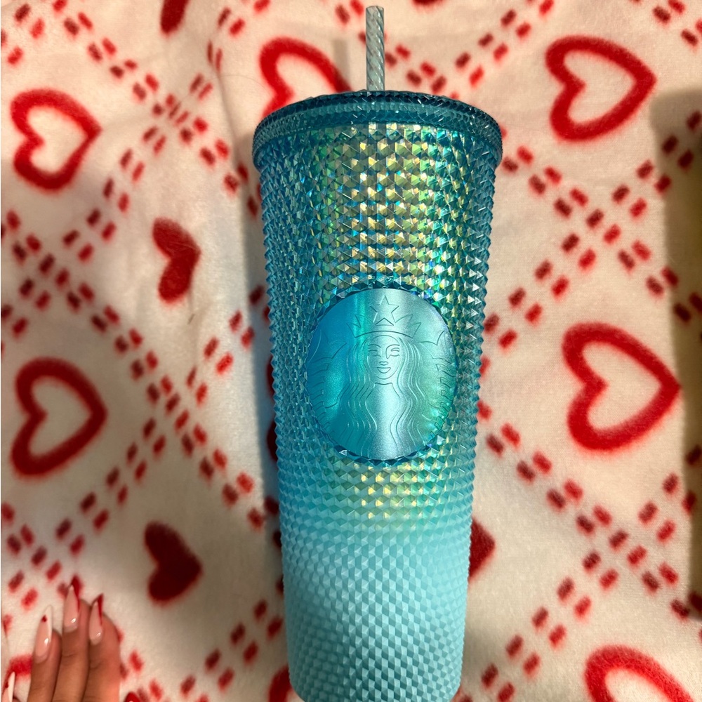 Starbucks Turquoise Studded Tumbler - Picture 1 of 3